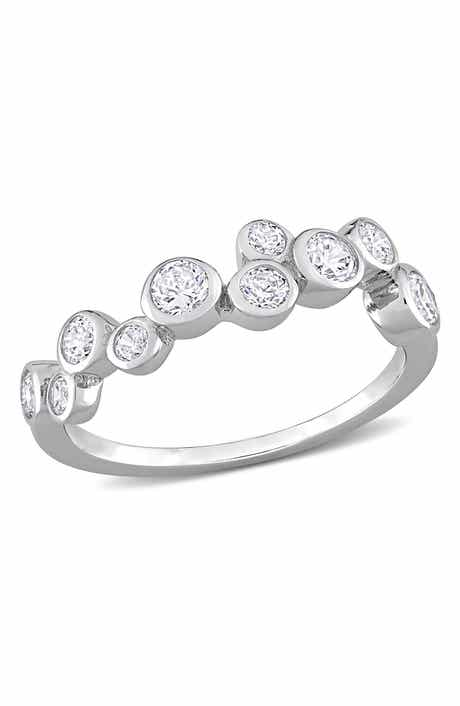 DELMAR Sterling Silver CZ Ring