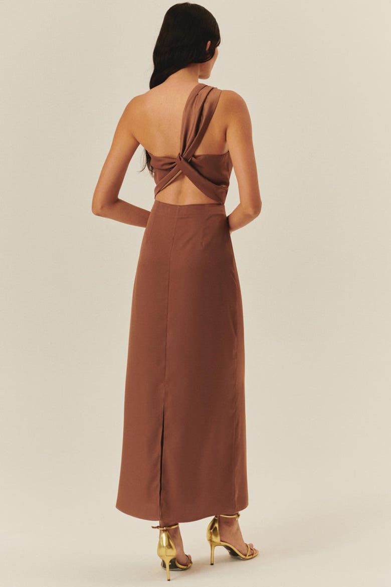 Zariah Maxi Dress, Alternate, color, BROWN