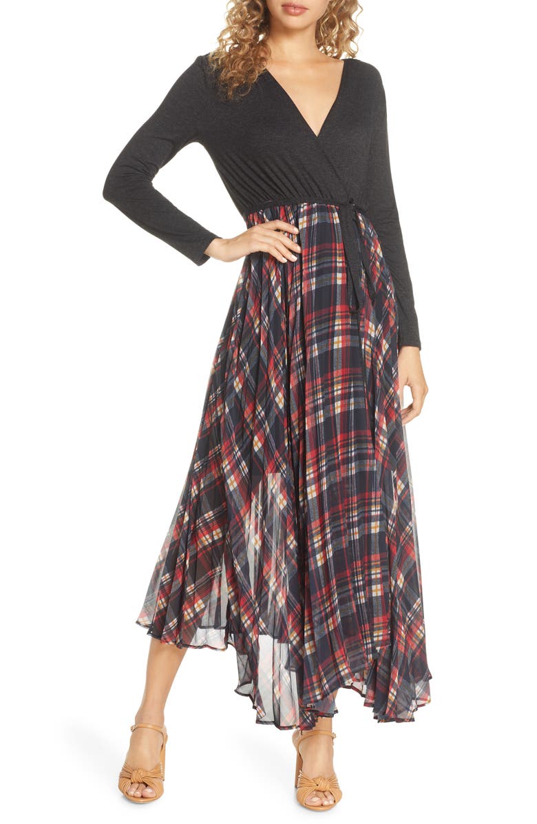 French Connection Armo Long Sleeve Midi Dress, Main, color,