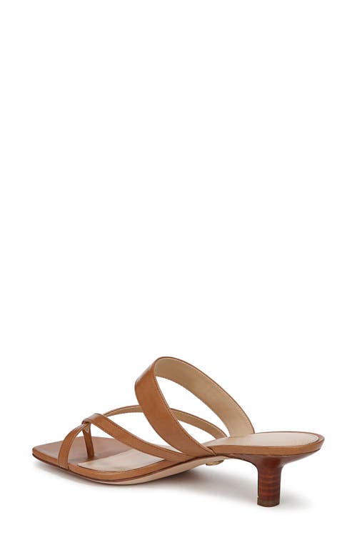 Veronica Beard Alanis Leather Crisscross Slide Sandals In Honey
