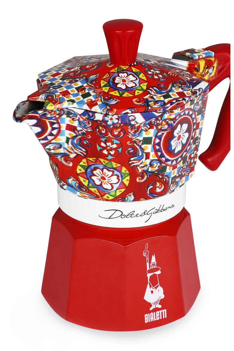 Bialetti Large Express 3-Cup Moka Pot, Alternate, color, MEDIUM RED