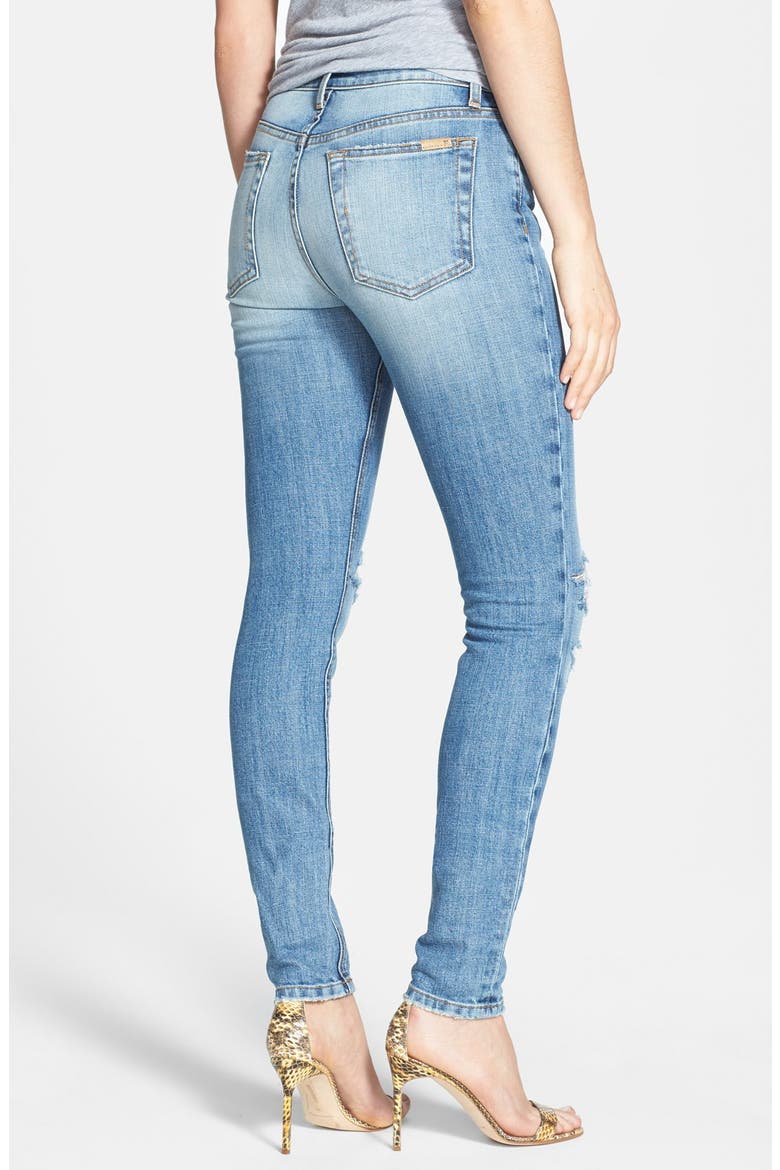 Destructed High Rise Skinny Jeans, Alternate, color, MERCY
