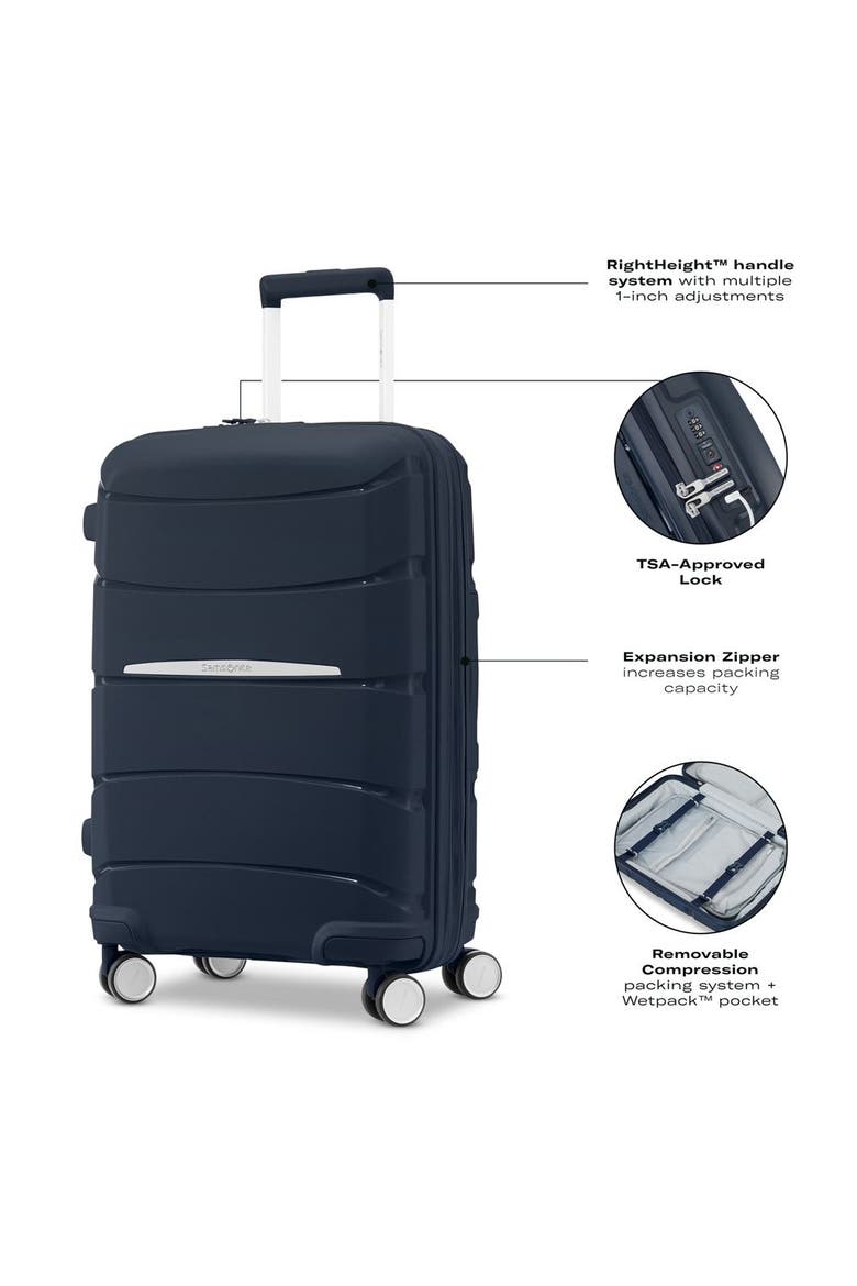 Outline Pro 28" Large Checked Spinner Luggage, Alternate, color, Midnight Blue
