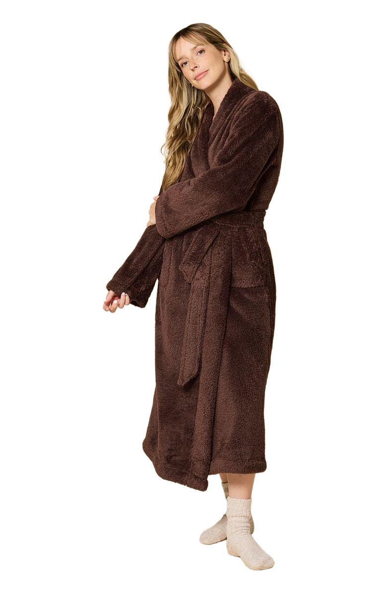 Softies DreamPlush Wrap Robe, Alternate, color, Espresso