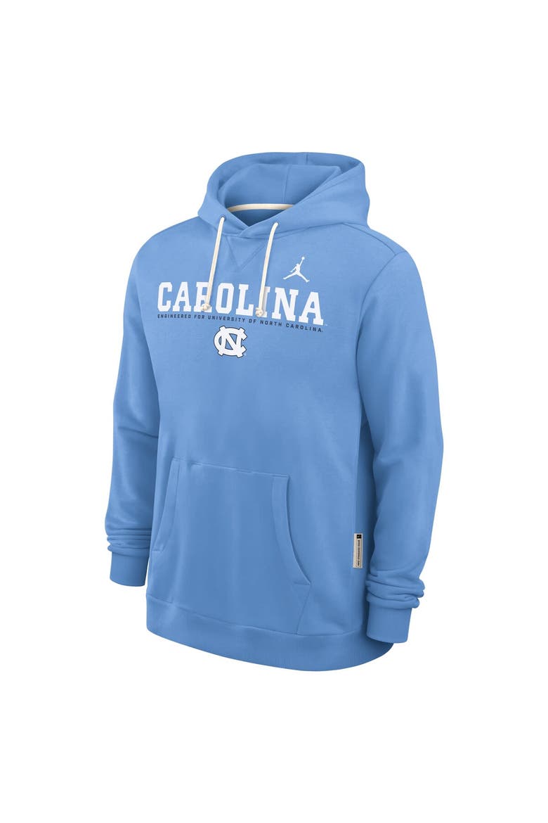 Men's Jordan Brand Light Blue North Carolina Tar Heels 2025 Sideline Standard Issue Dri-FIT Hoodie, Alternate, color, Light Blue