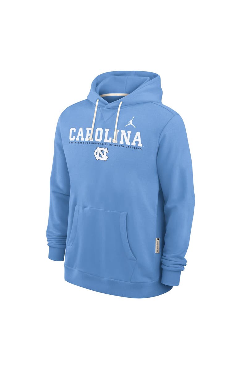 Jordan Brand Men's Jordan Brand Light Blue North Carolina Tar Heels 2025 Sideline Standard Issue Dri-FIT Hoodie, Alternate, color,