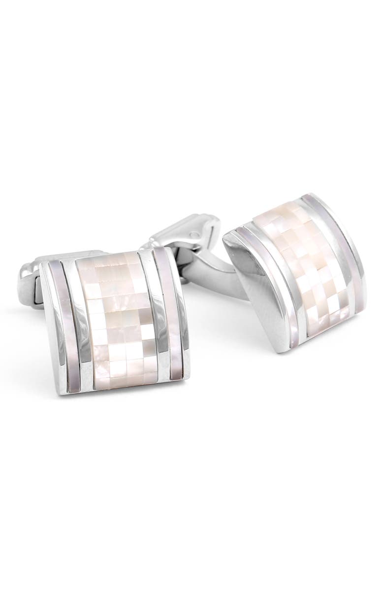Thompson of London Thompson Mosaic Cuff Links, Main, color, Mop