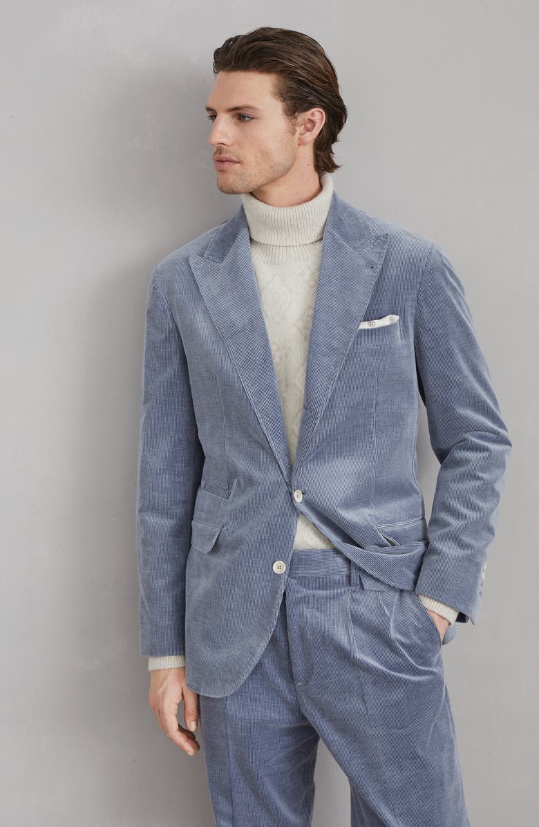 Brunello Cucinelli Blazer with large peak lapel, Alternate, color,