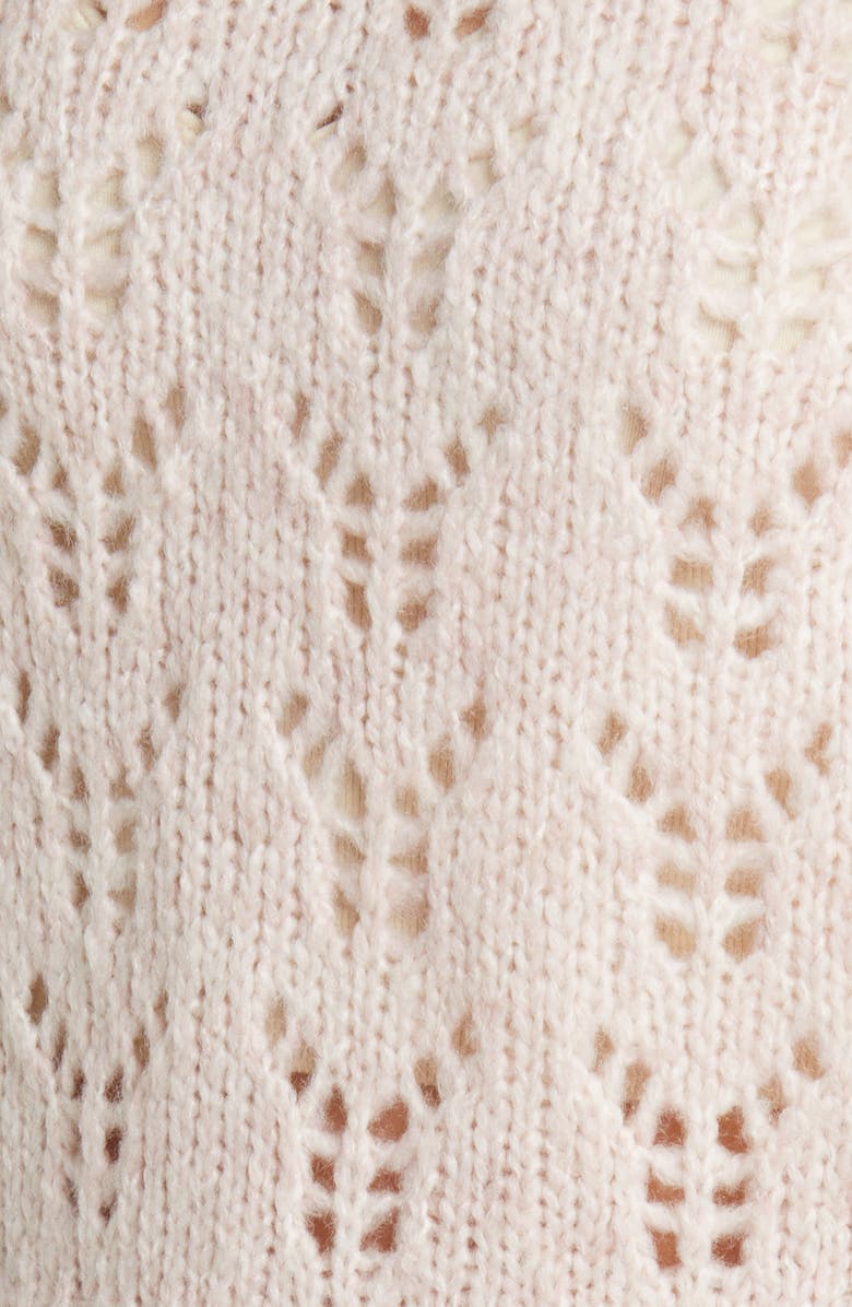 Rails Everly Flutter Sleeve Pointelle Sweater, Alternate, color, 