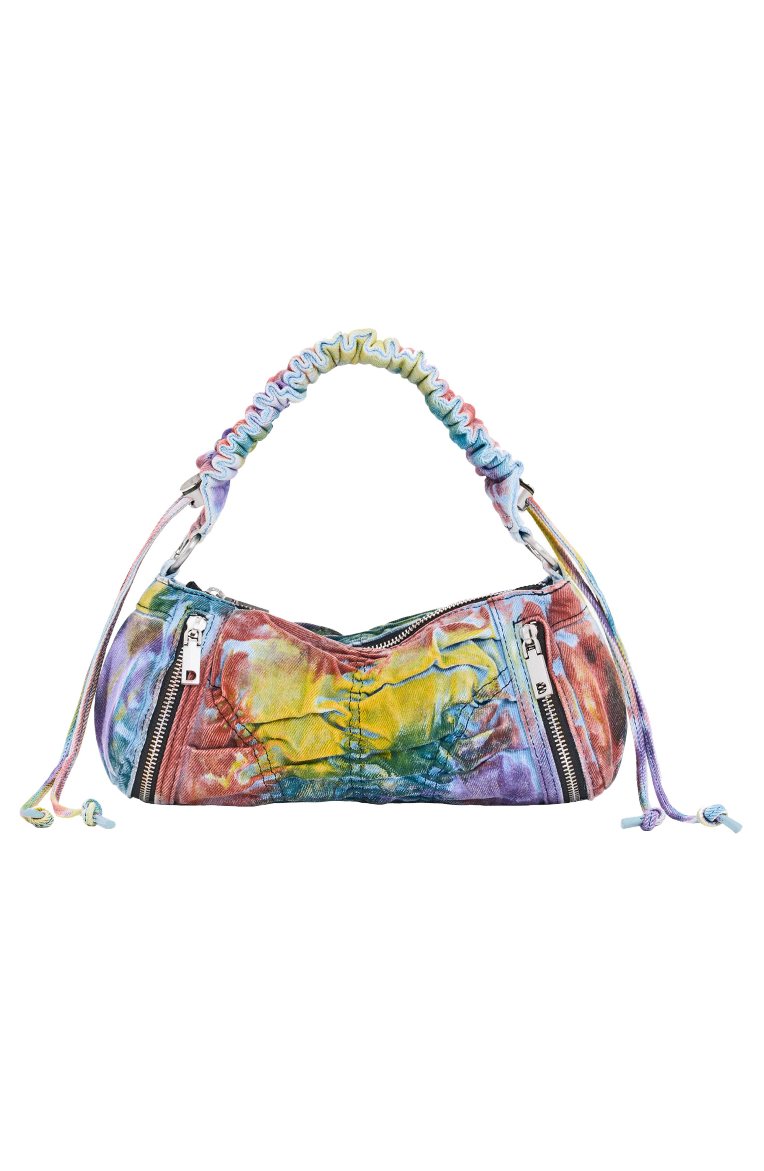 Desigual Denim Crossbody Bag, Main, color, Rainbow Multi