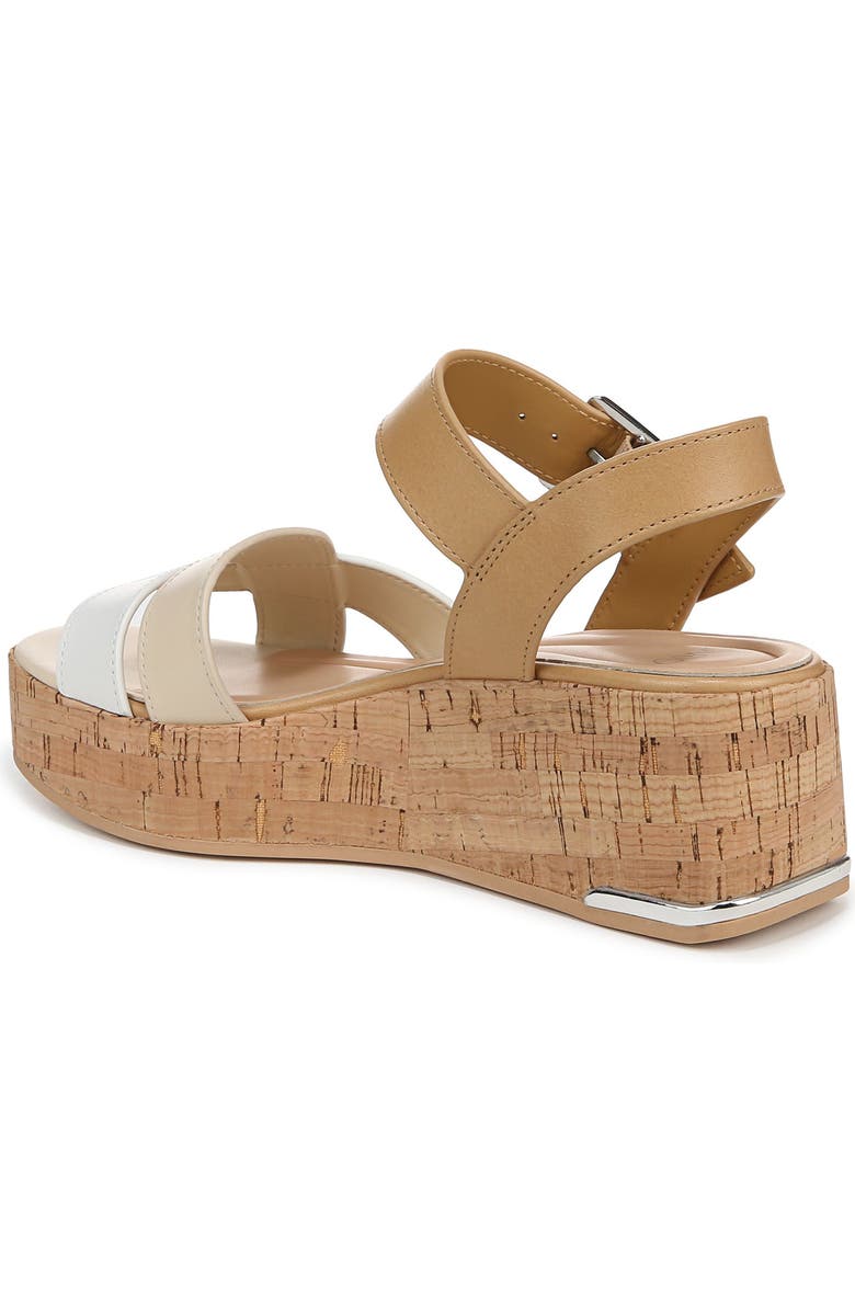 SARTO by Franco Sarto Tilly Ankle Strap Platform Wedge Sandal, Alternate, color, White Multi