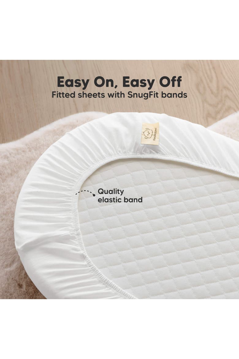 2-Pack Soothe Fitted Bassinet Sheets, Alternate, color, Soft White