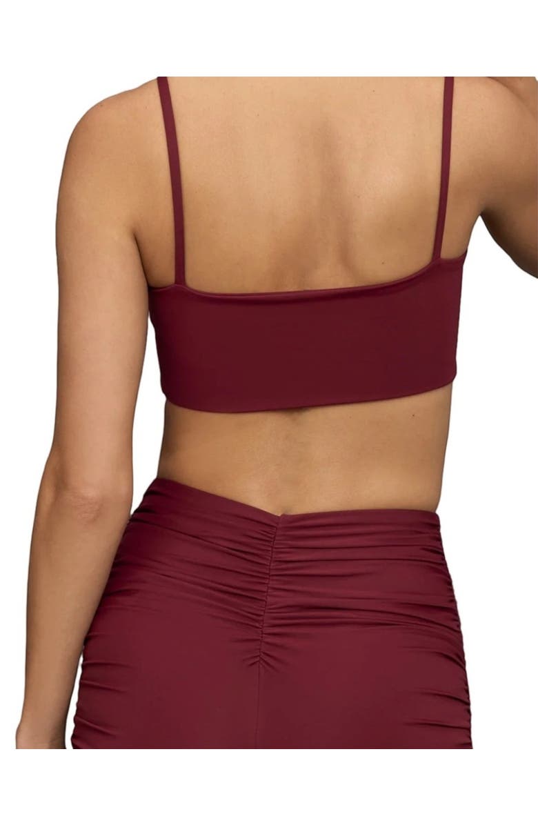 Port De Bras Ariadne Top, Alternate, color, Burgundy