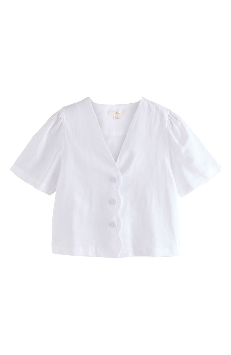 NEXT Linen Blend Top, Alternate, color,