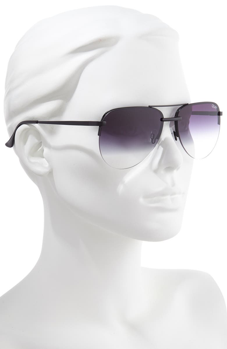 QUAY Australia x Maluma The Playa 56mm Aviator Sunglasses, Alternate, color, 