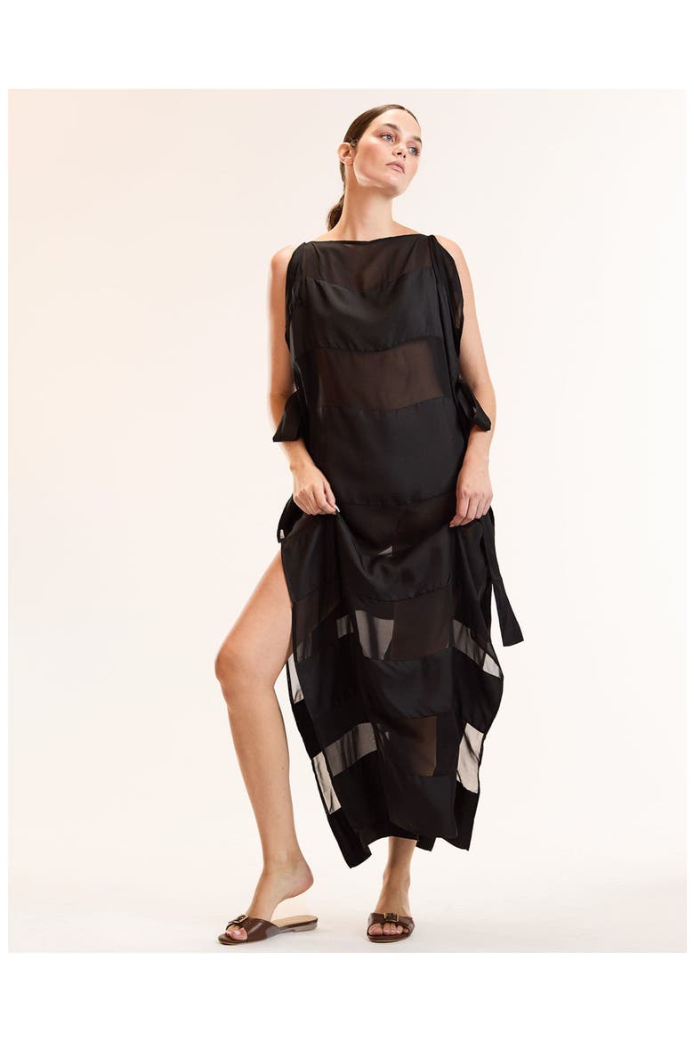 Windswept Dress, Alternate, color, Black