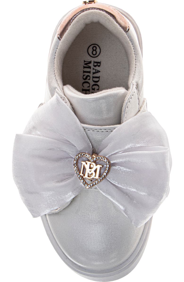 Badgley Mischka Collection Kids' Kensie Sneaker, Alternate, color, White