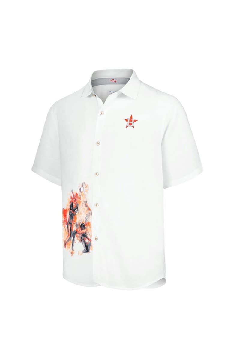 Tommy Bahama Men's Tommy Bahama White Houston Astros Veracruz Ace Islanders Button-Up Shirt, Alternate, color, White