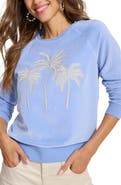 Tommy Bahama Lux Shores Velour Palm Sweatshirt