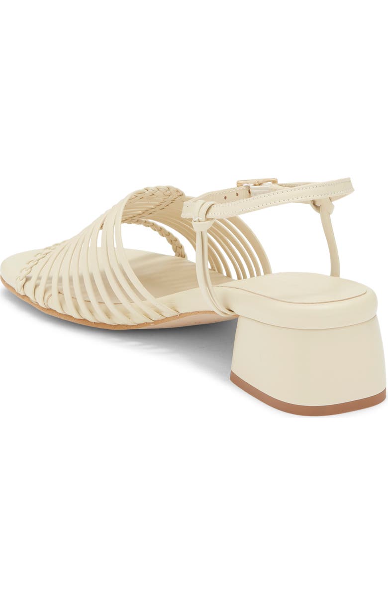 Freda Salvador Judy Woven Block Heel Sandal, Alternate, color, Vanilla Calf