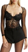 Bardot Farrah Lace & Mesh Bodysuit