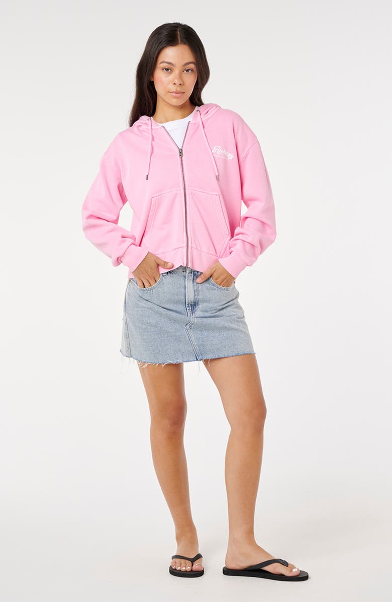 Rip Curl Aloha Graphic Print Relaxed Hoodie, Alternate, color, Pastel Pink