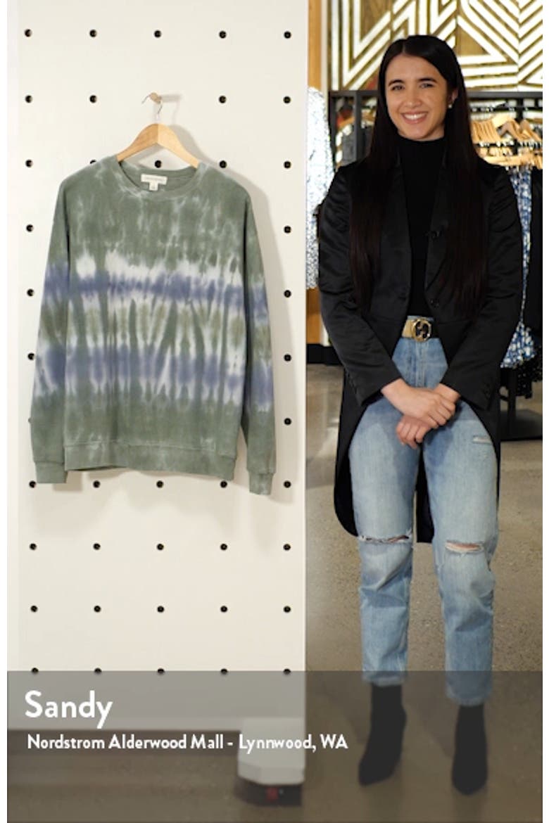 Tie Dye Cotton Blend Sweatshirt video
