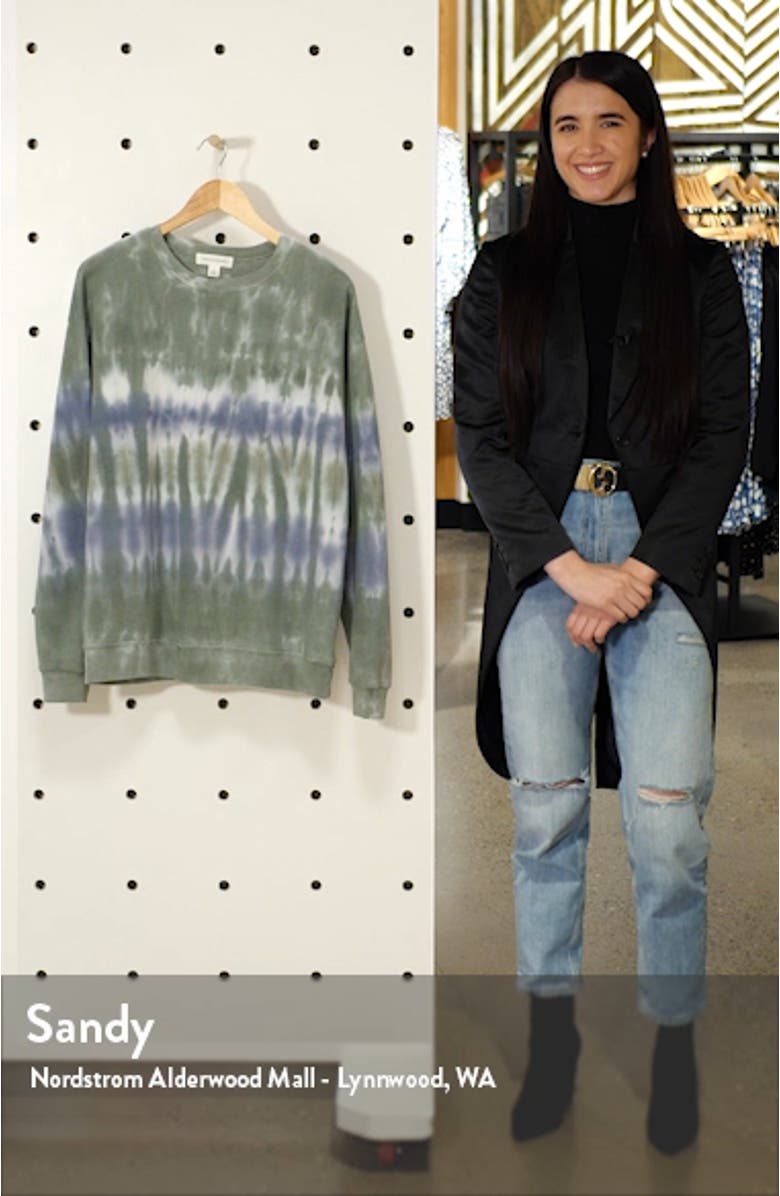 Tie Dye Cotton Blend Sweatshirt, sales video thumbnail