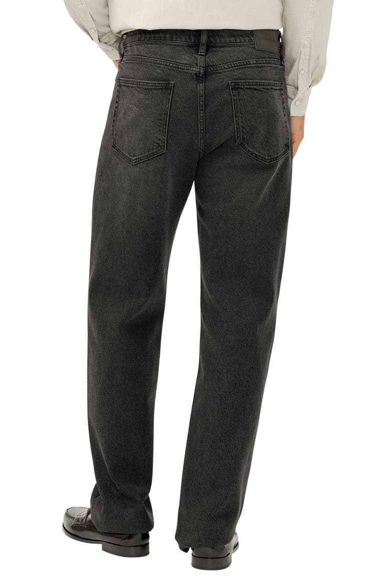 Relaxed Straight Leg Jeans, Alternate, color, ONYX
