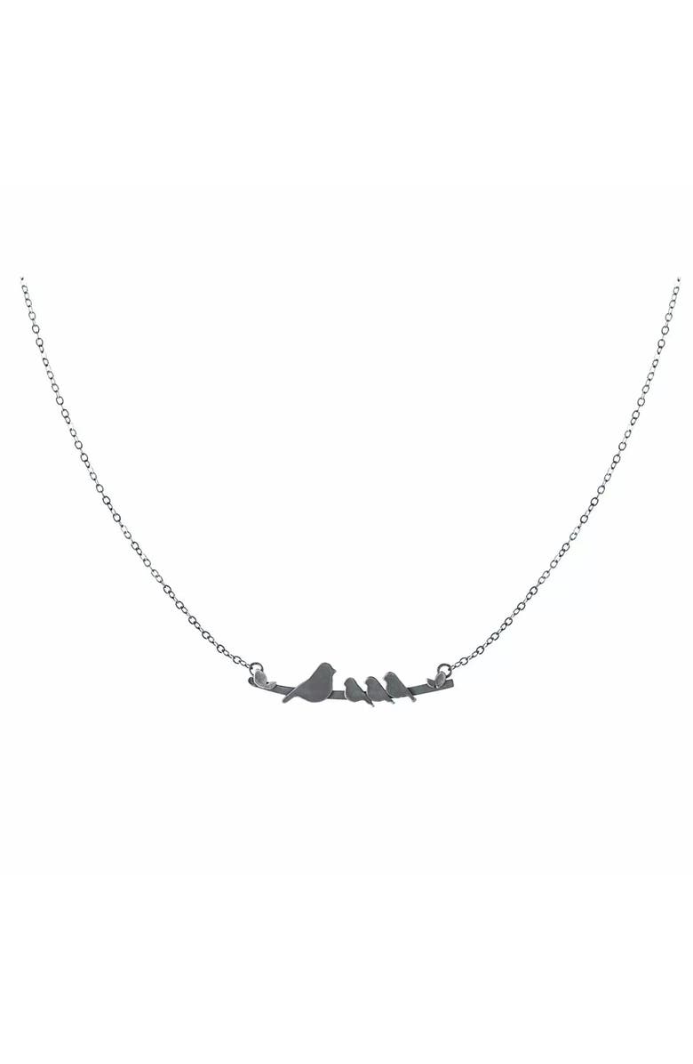 Uncommon Goods Mother Nestling Birds Necklace by Figs and Ginger, Alternate, color, 3 Babies
