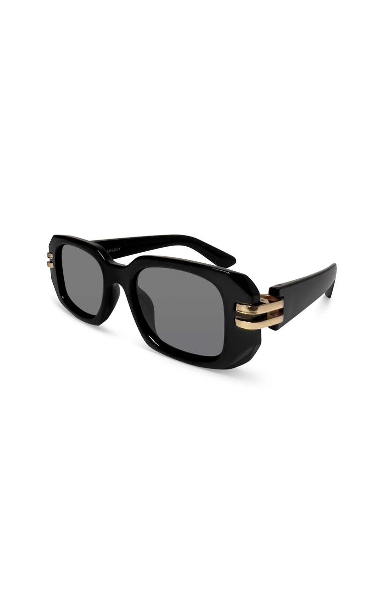 Youzey The Monaco Sunglasses, Alternate, color, Black