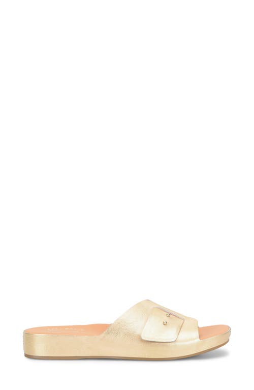 Kork-ease ® Mesa Slide Sandal In Gold Metallic