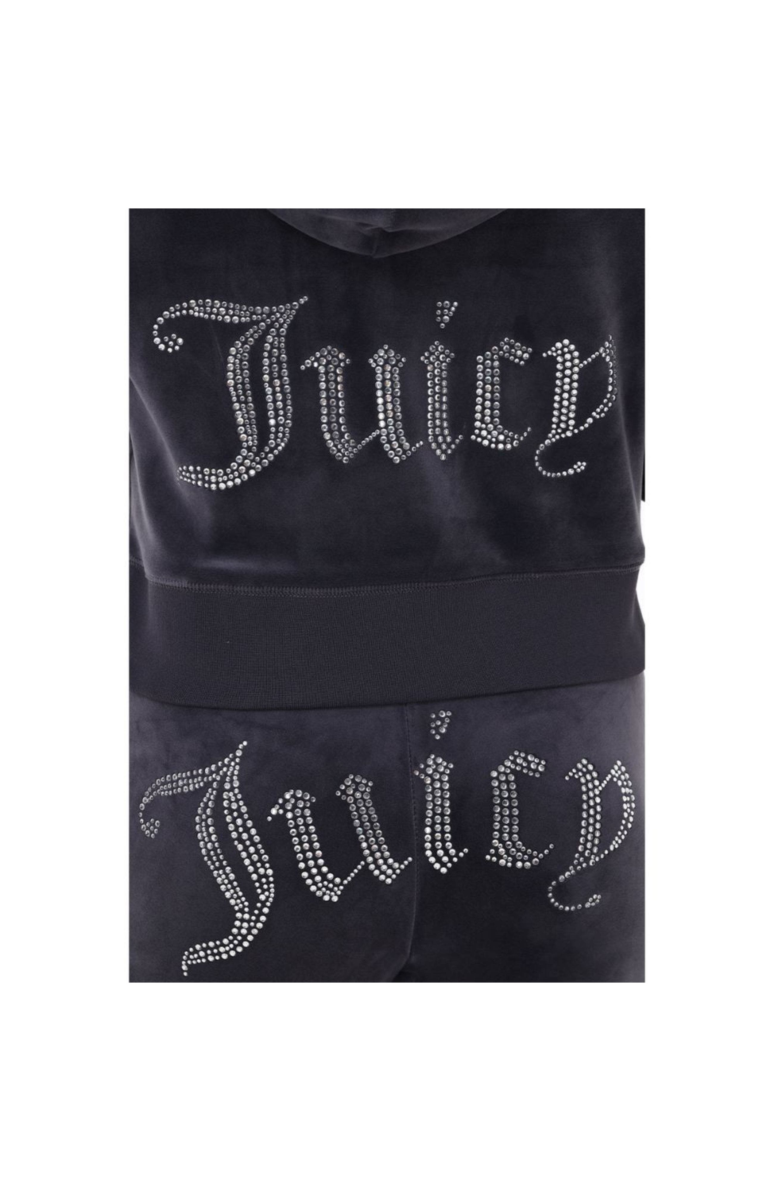 Juicy Couture Luxe Velour Soft Chic Hoodie, Titanium (Women) | Nordstrom