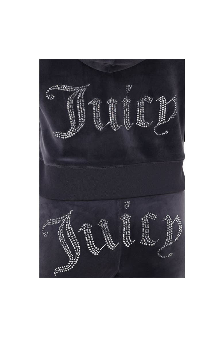 Luxe Velour Soft Chic Hoodie, Titanium, Alternate, color, TITANIUM