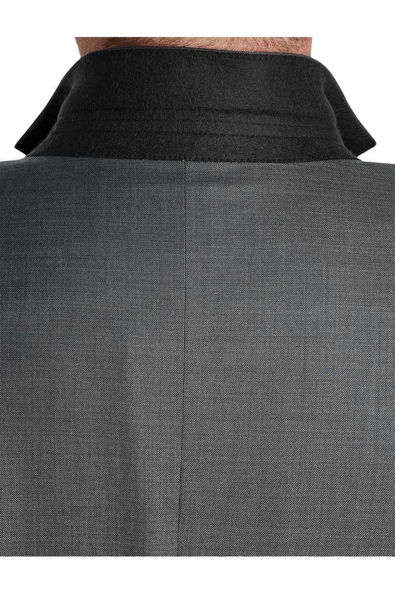Big & Tall Jacket-Relaxer Sharkskin Suit Jacket, Alternate, color, GREY