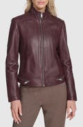 Andrew Marc Rowan Leather Racer Jacket