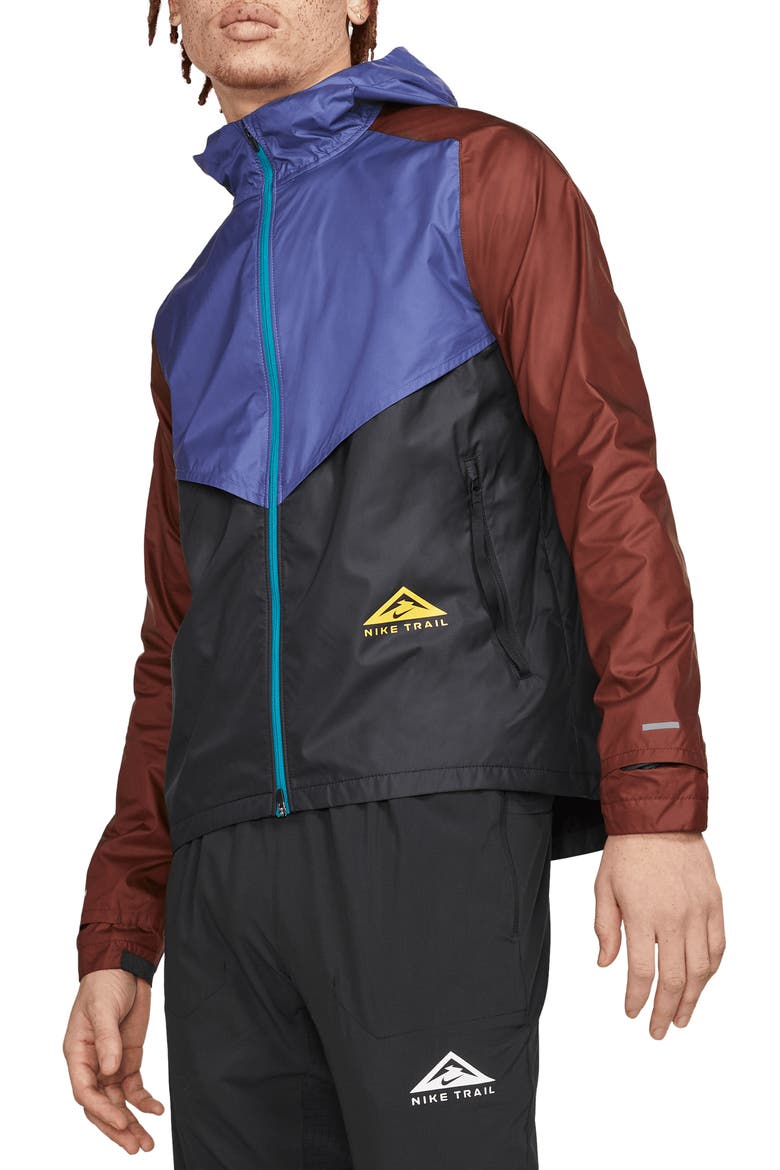 Windrunner Packable Jacket, Main, color, PURPLE/BLACK/BRONZE/GOLD
