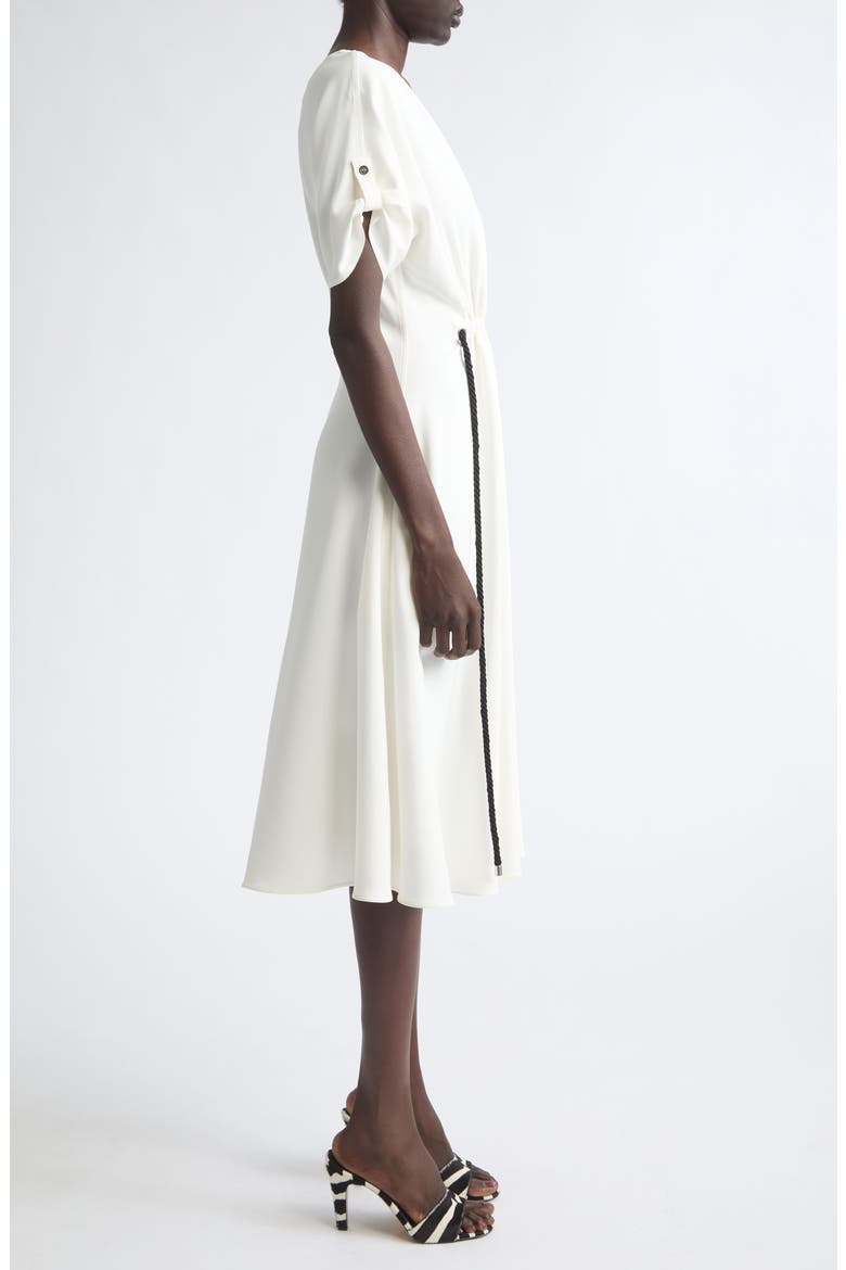 Gathered Waist Midi Dress, Alternate, color, MASCARPONE