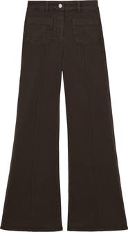 Reiss Sakura Patch Pocket Wide Leg Jeans