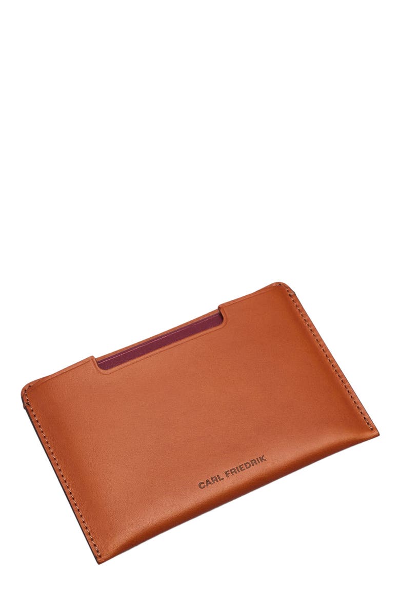 Carl Friedrik Easton Passport Holder, Alternate, color, Cognac