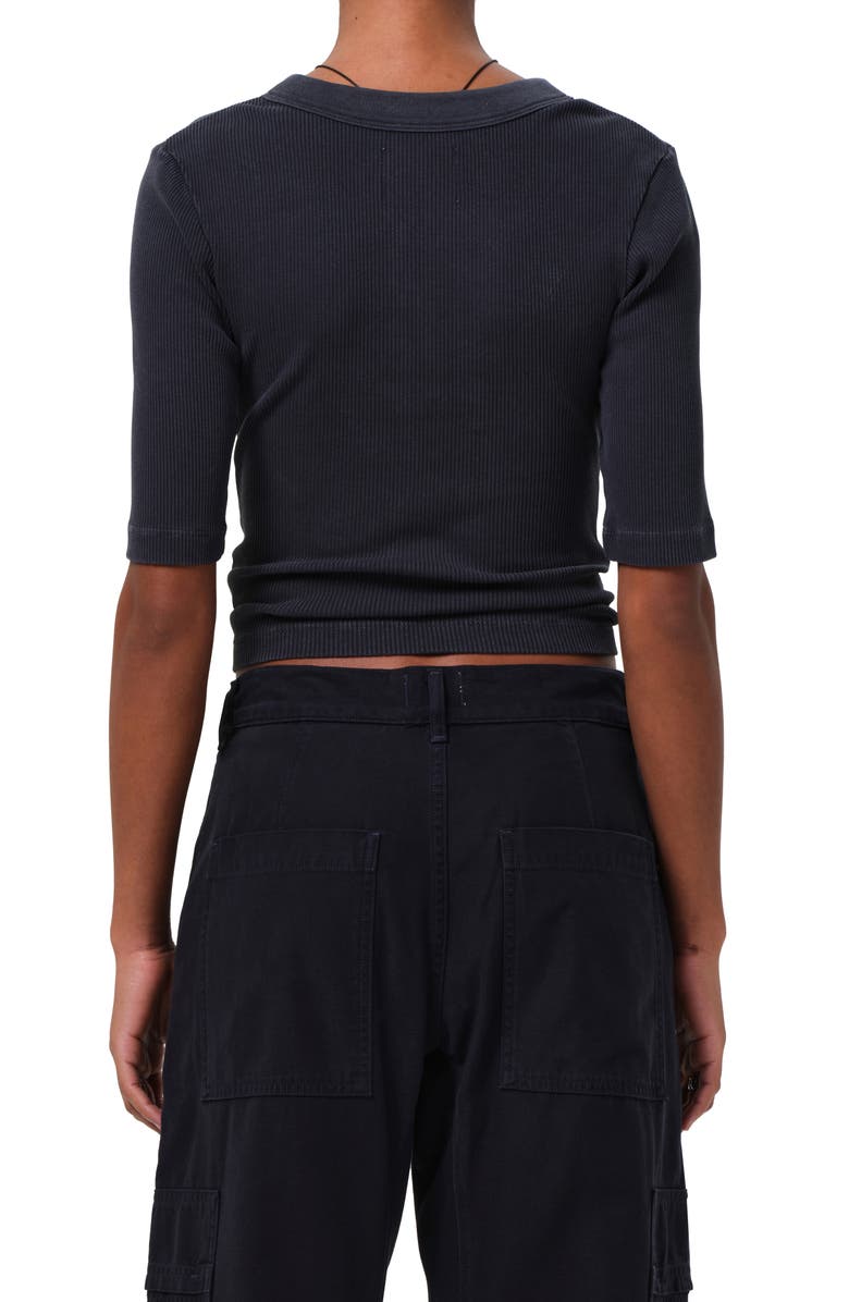 Citizens of Humanity Nali Rib Henley, Alternate, color, Charcoal