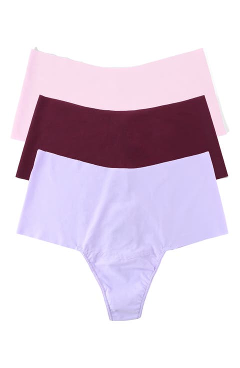 Breathe Assorted 3-Pack High Waist Thongs