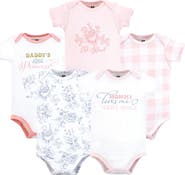 Hudson Baby Cotton Bodysuits 5-Pack