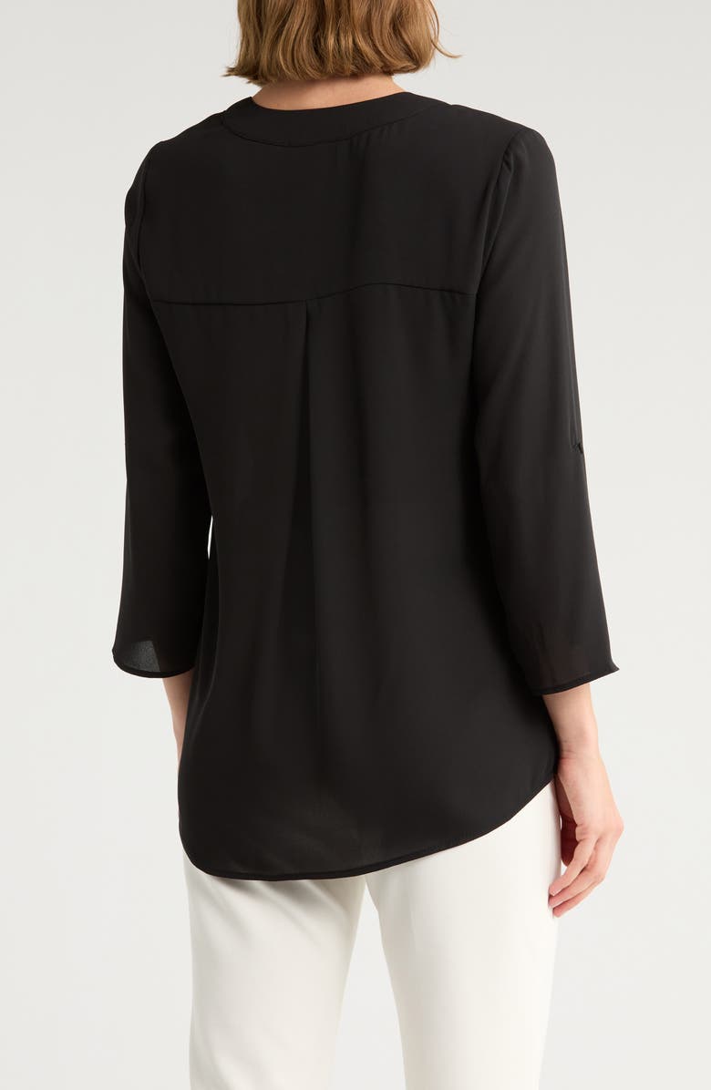 DR2 by Daniel Rainn V-Neck Roll Sleeve Top, Alternate, color, 