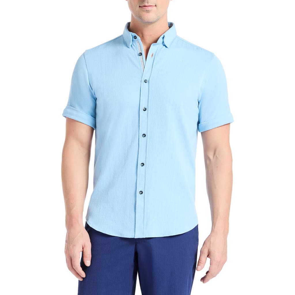Robert Graham Hammond Knit Short Sleeve Button-up Shirt