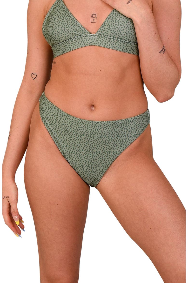 Sahara Sage Mile High Bikini Bottoms, Alternate, color, Sage