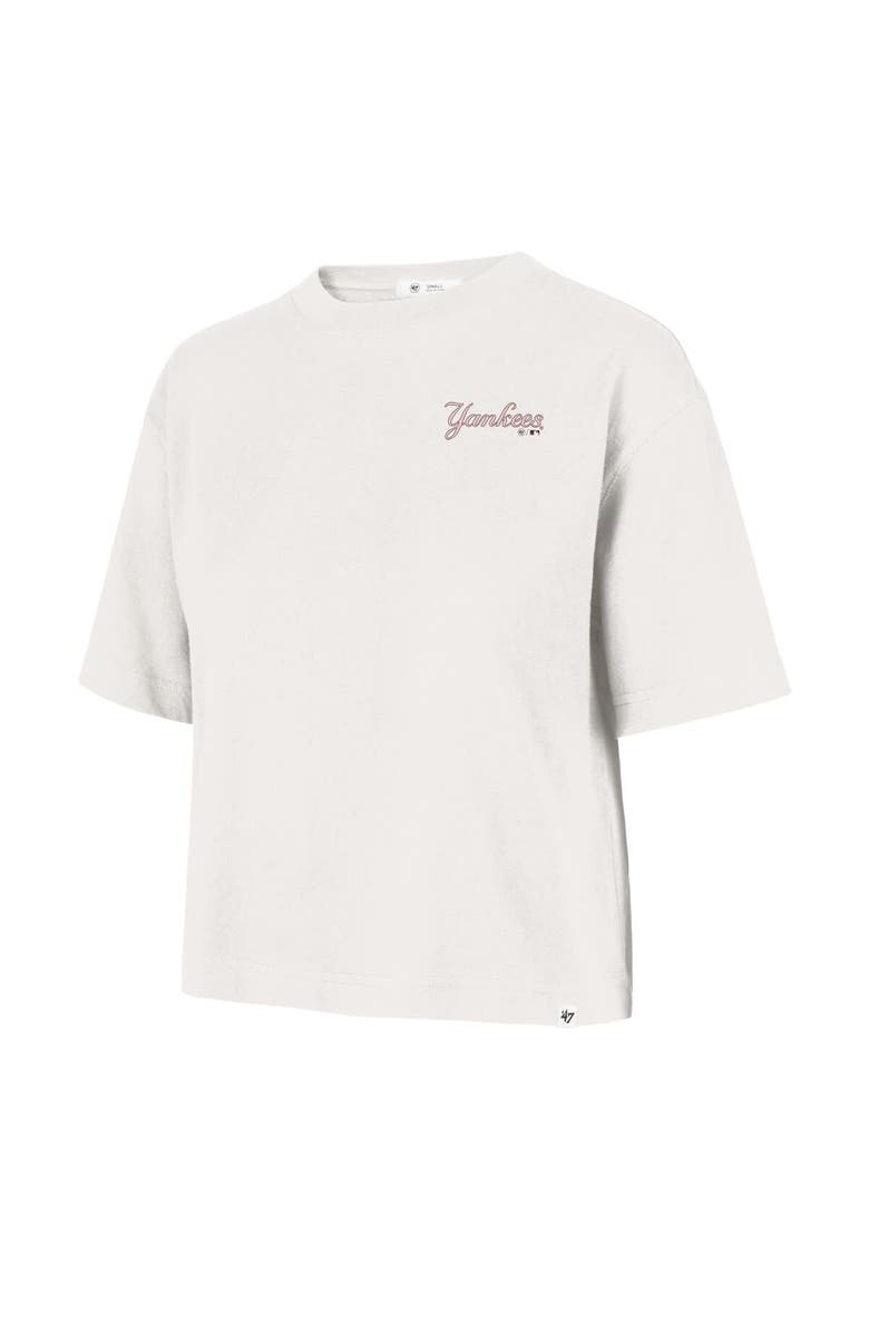 '47 Women's '47 Cream New York Yankees Love Letter Reed City T-Shirt, Alternate, color, Cream