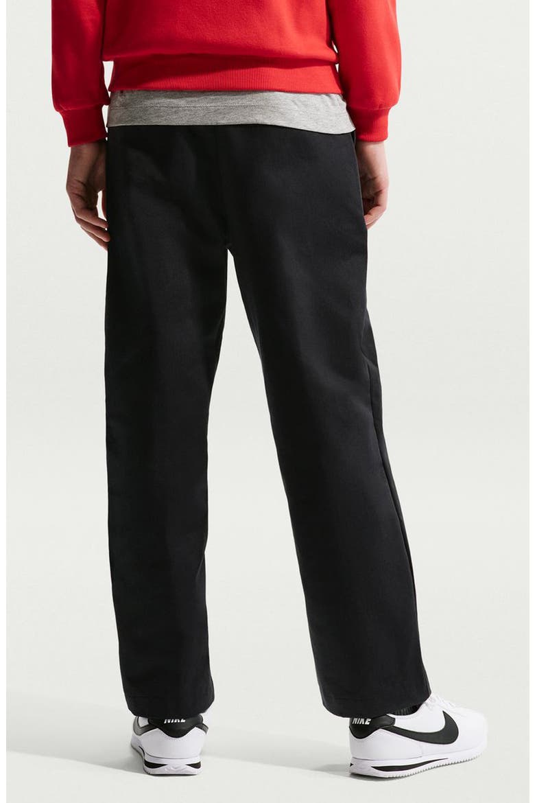Kids' Sportswear Club Slim Fit Pants, Alternate, color, BLACK/ WHITE