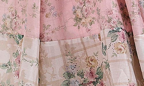 House Of Cb Womens Pink Floral Penelope Floral-print Tie-waist Woven Midi Dress