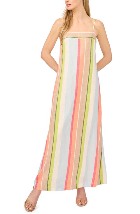Vertical Stripe Maxi Dress